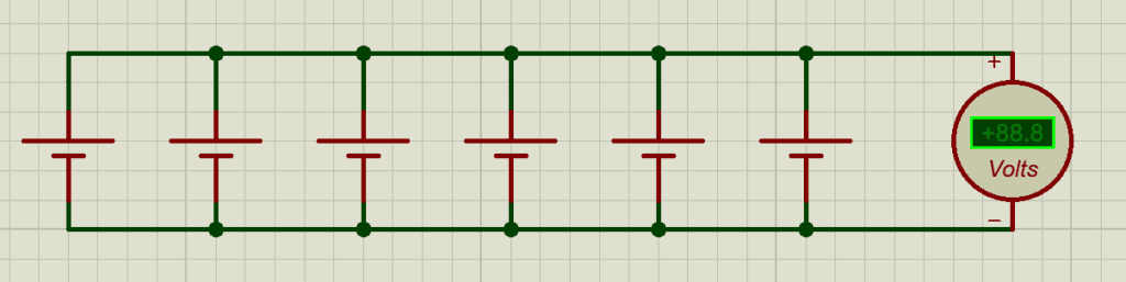 image showing cells connected in parallel