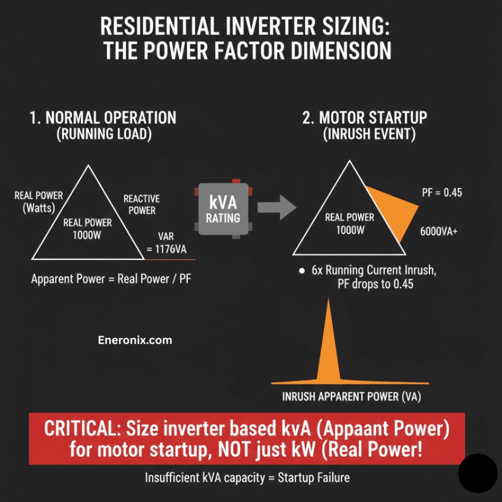Inductive Motor Loads and Power Factor at Startup
