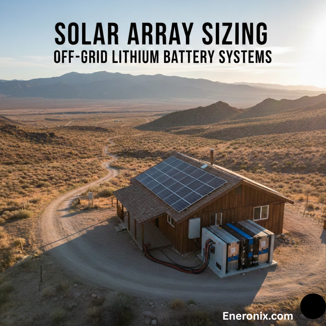 Solar Array Sizing for Off-Grid Lithium Battery Systems - Eneronix