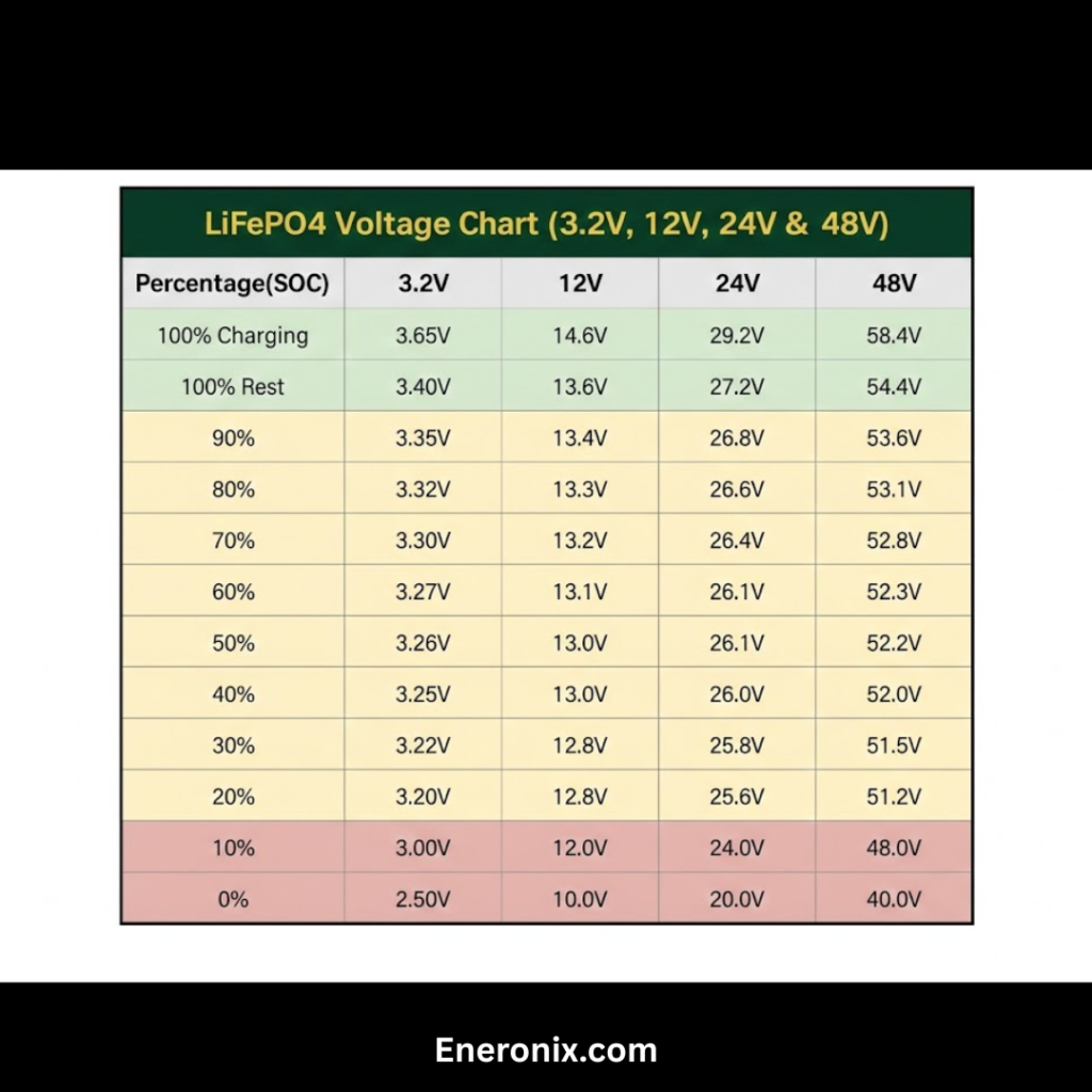 Charge Algorithm Configuration for LiFePO4