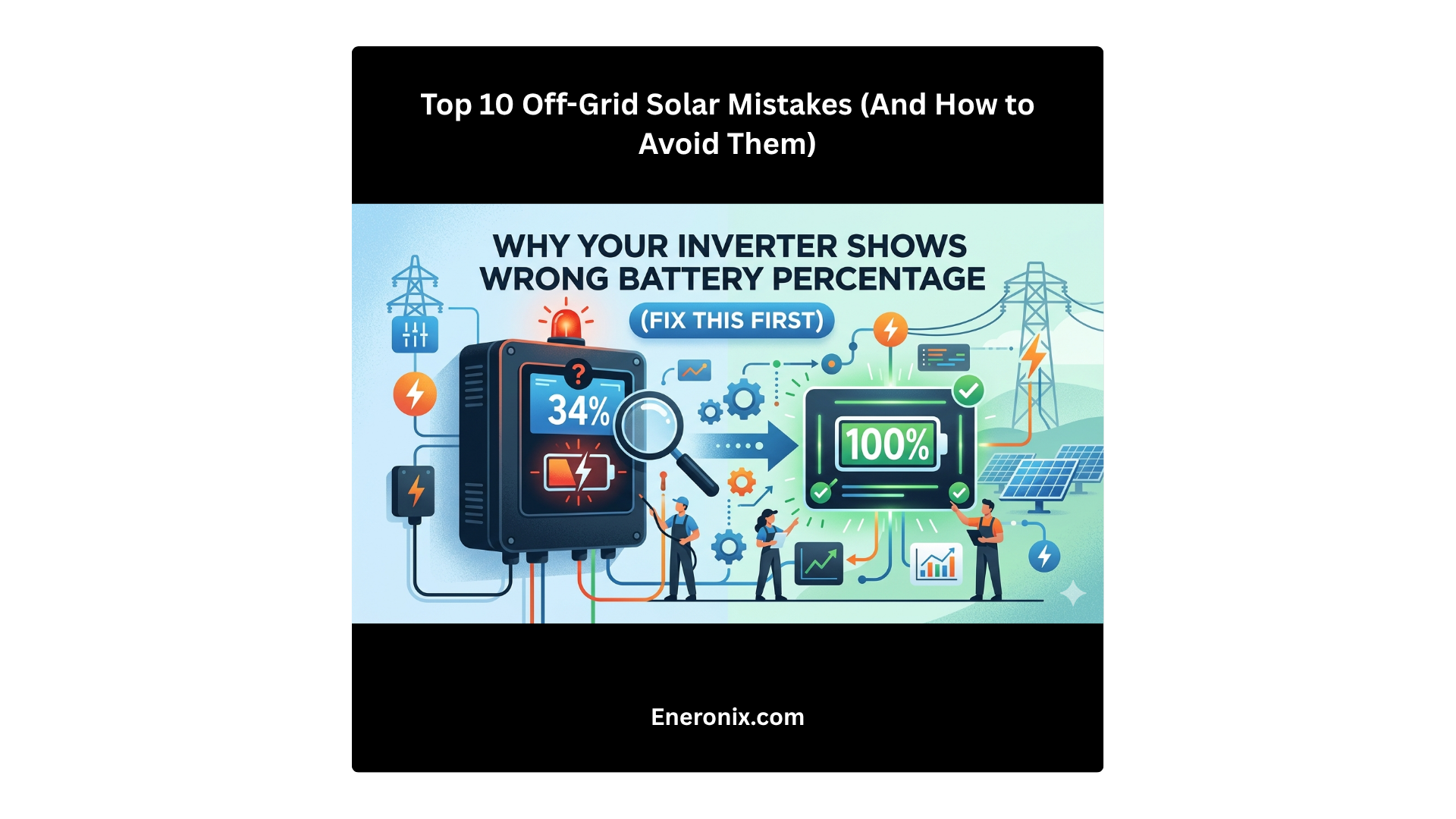 inverter battery percentage wrong