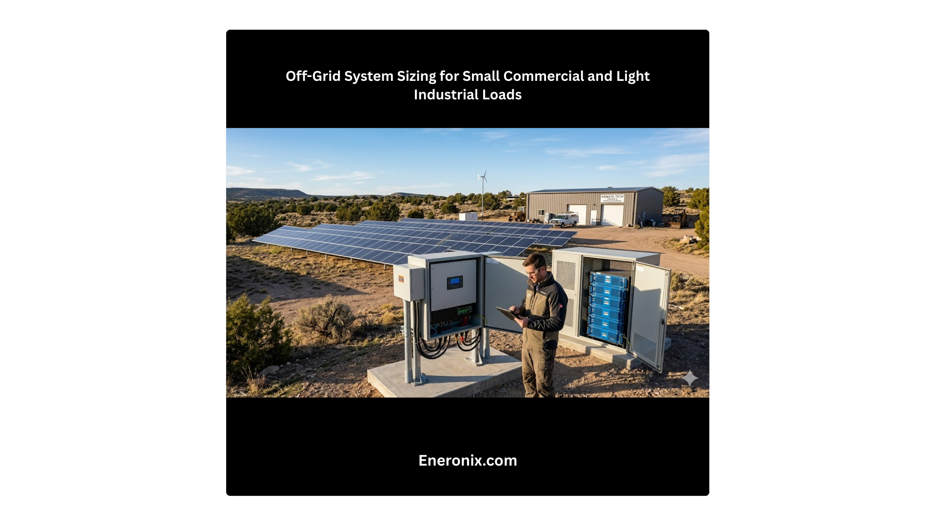 How to Size an Off-Grid Solar System for Commercial Buildings (With Worked Example) Off-Grid solar System