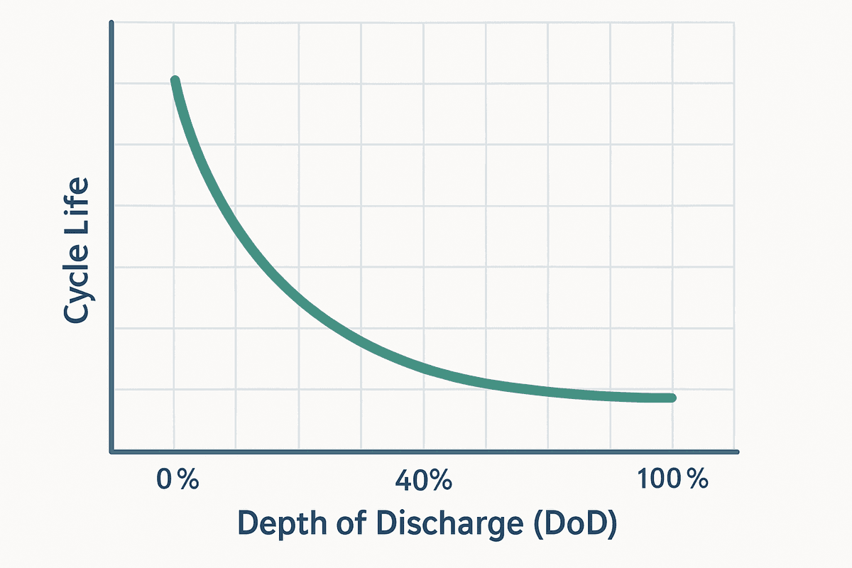 Cycle Life and the DoD-Longevity Trade-off