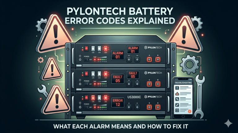 Pylontech battery error codes
