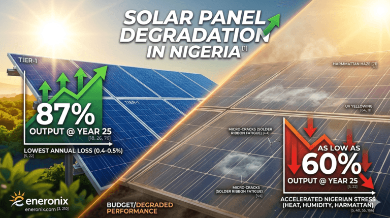 solar panel degradation in Nigeria