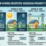 Hybrid inverter priority settings