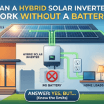 can a hybrid solar inverter work without a battery