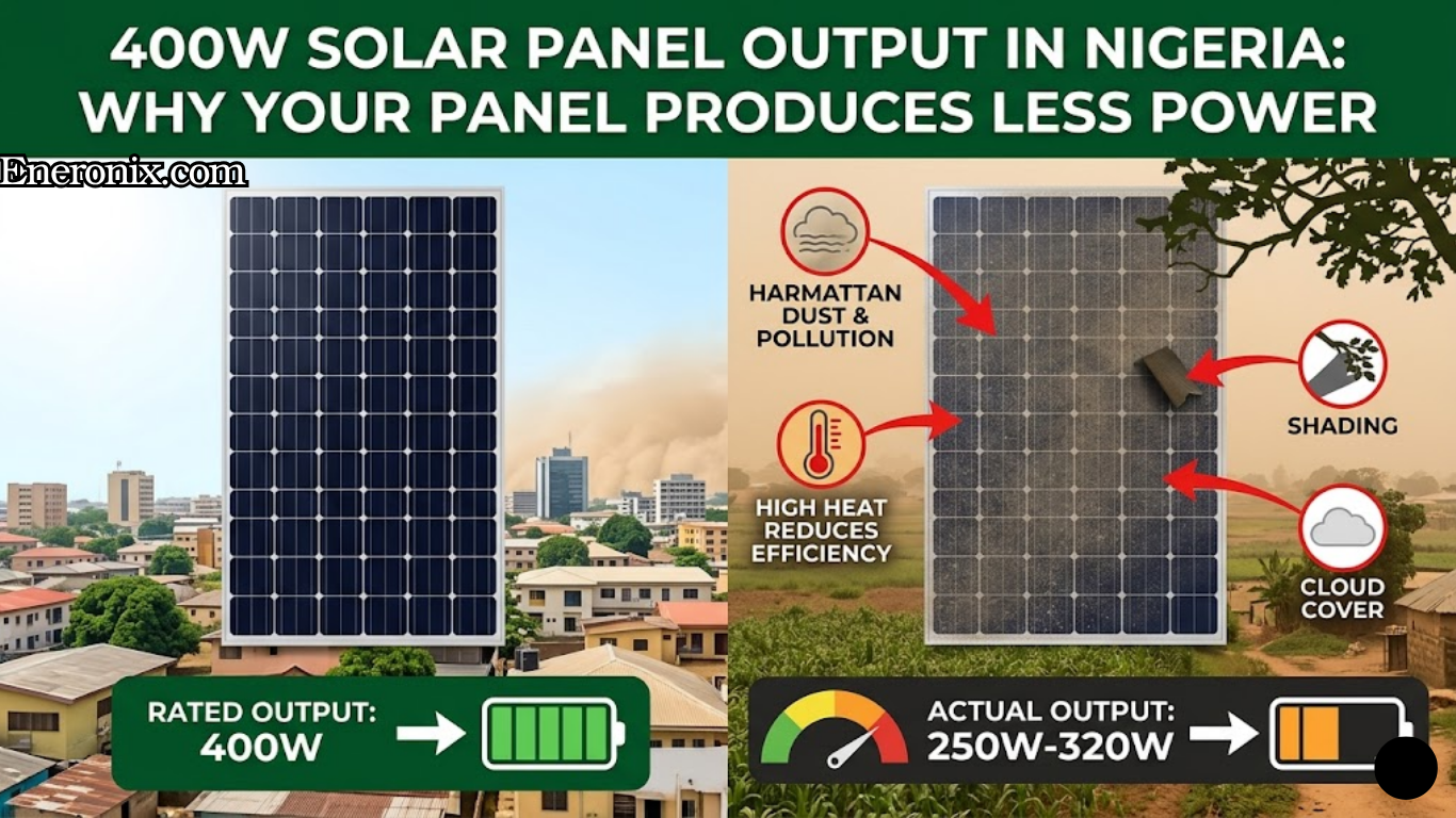 400W Solar Panel Output In Nigeria: Why Your Panel Produces Less Power 400W solar panel output In Nigeria