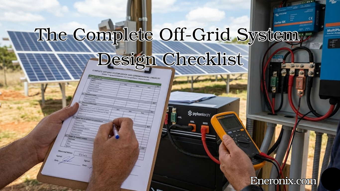 Off-Grid System Design Checklist
