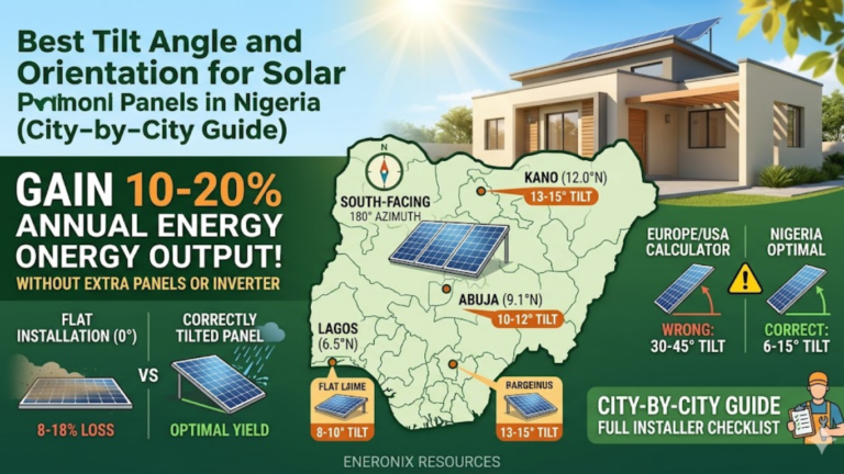 solar panel tilt angle in Nigeria