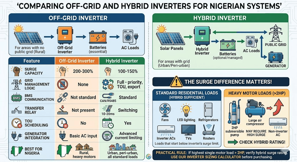 Inverter Architecture Difference