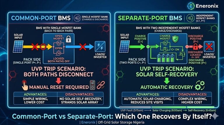common-port vs separate-port BMS