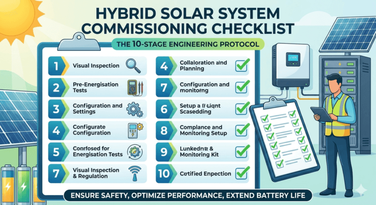 Hybrid Solar System Commissioning Checklist