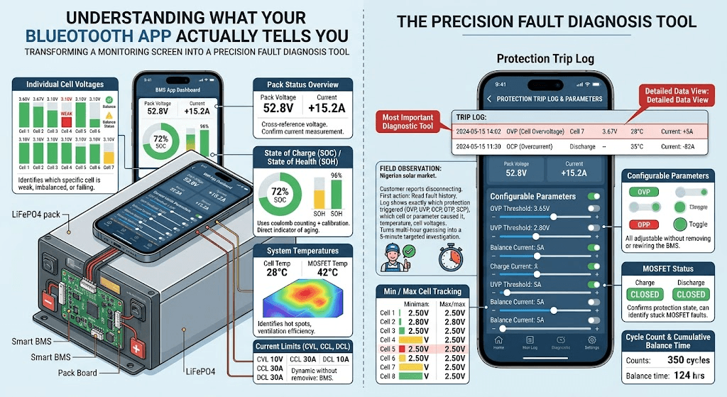 What the Bluetooth App Actually Tells You
