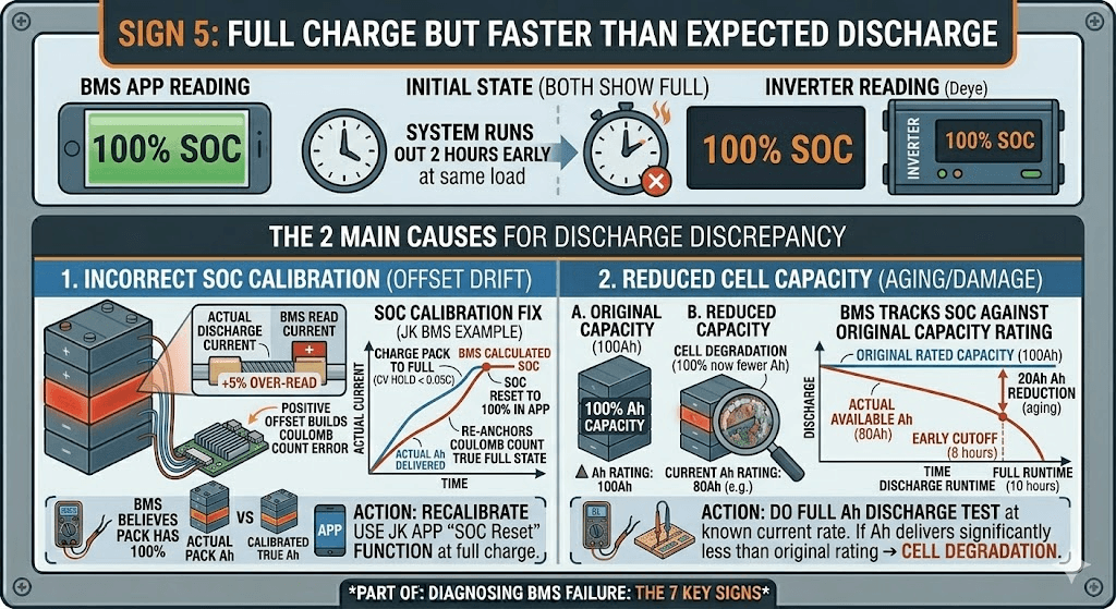 Full Charge But Faster Than Expected Discharge
