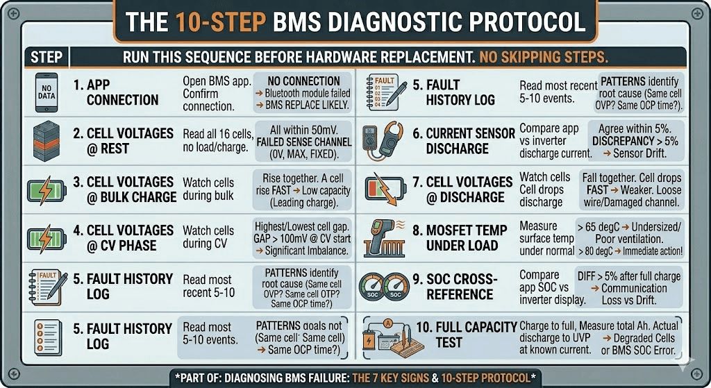 The 10-Step BMS Diagnostic Protocol