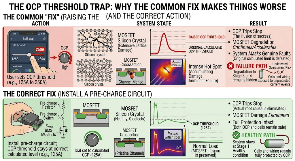 The OCP Threshold Trap: Why the Common Fix Makes Things Worse