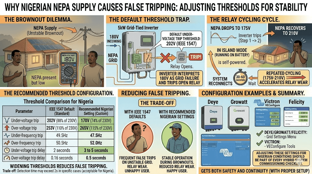 Why Nigerian NEPA supply causes false tripping: