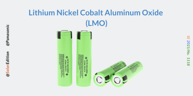NCA: Lithium Nickel Cobalt Aluminium Oxide