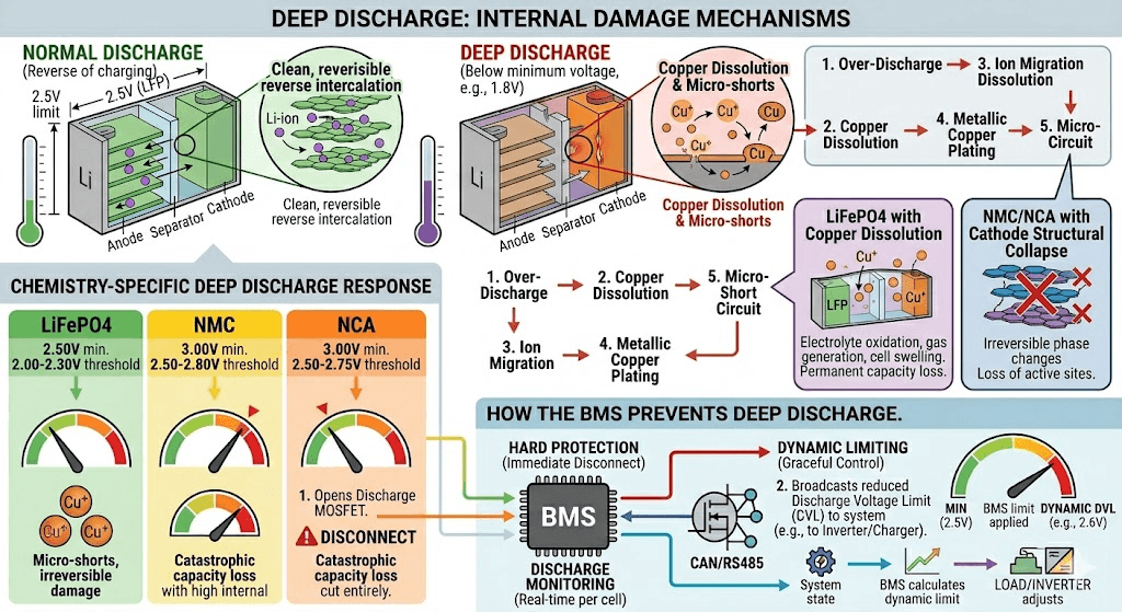 What Happens Inside a Cell During Deep Discharge