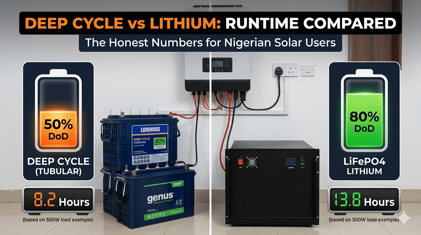 deep cycle vs lithium battery runtime