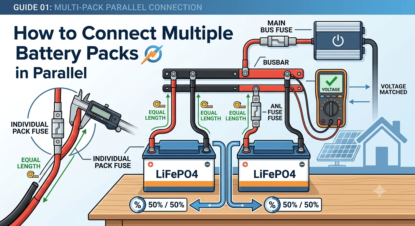 How to Connect Multiple Battery Packs in Parallel