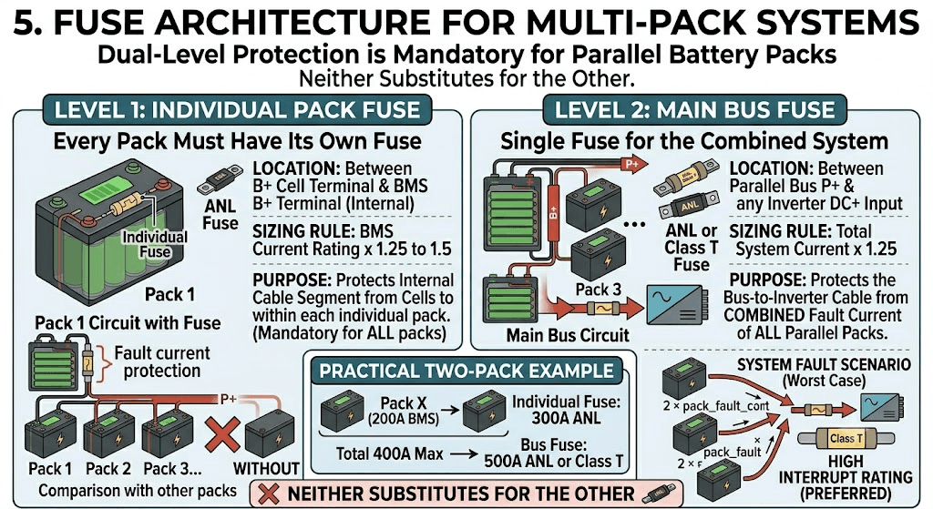 Fuse Architecture for Multi-Pack Systems