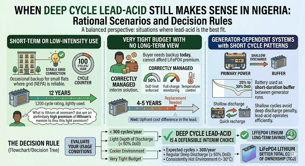 When Deep Cycle Lead-Acid Still Makes Sense in Nigeria
