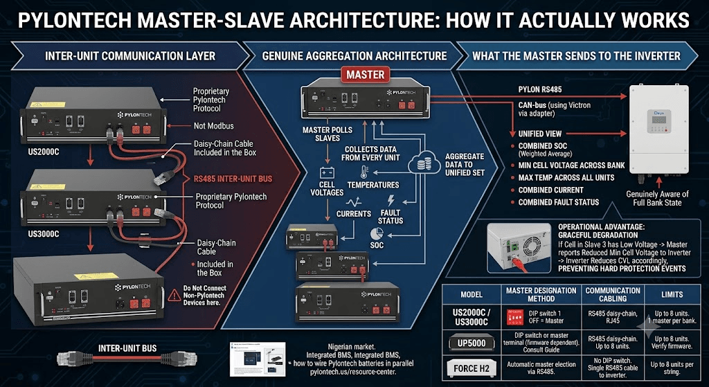 Pylontech Master-Slave Architecture: How It Actually Works