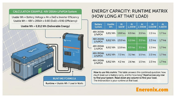 Energy Capacity (How Long at That Load)