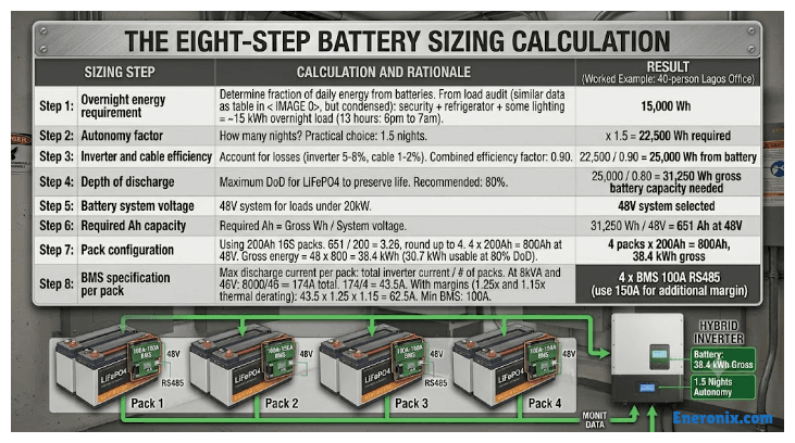 The Eight-Step Battery Sizing Calculation