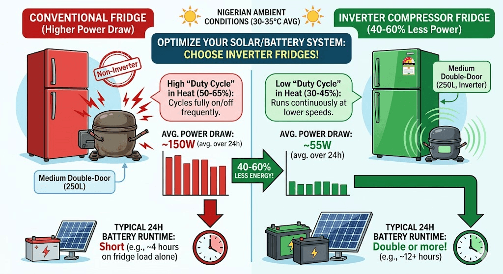Real Fridge Power Consumption Figures for Nigerian Homes